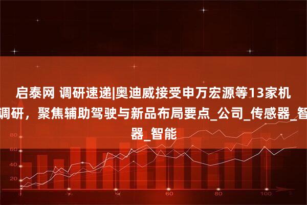 启泰网 调研速递|奥迪威接受申万宏源等13家机构调研，聚焦辅助驾驶与新品布局要点_公司_传感器_智能
