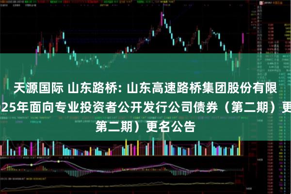 天源国际 山东路桥: 山东高速路桥集团股份有限公司2025年面向专业投资者公开发行公司债券（第二期）更名公告